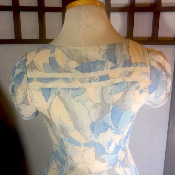 Moulinette Soeurs cap sleeve pastel dress size 0 Anthropology brand - Picture 3 of 16